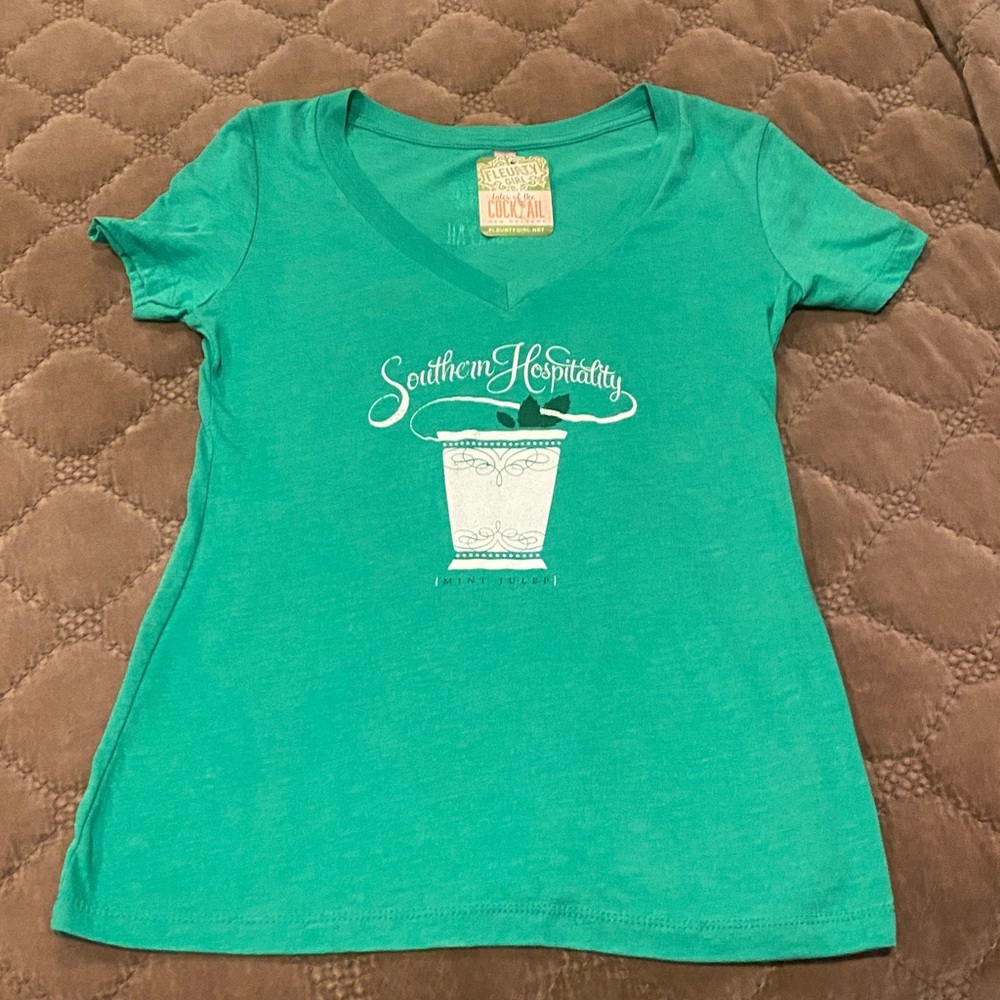 Fleurty girl Southern Hospitality Green women T-Shirt